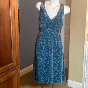 Anthropology sleeveless blue dress size 0